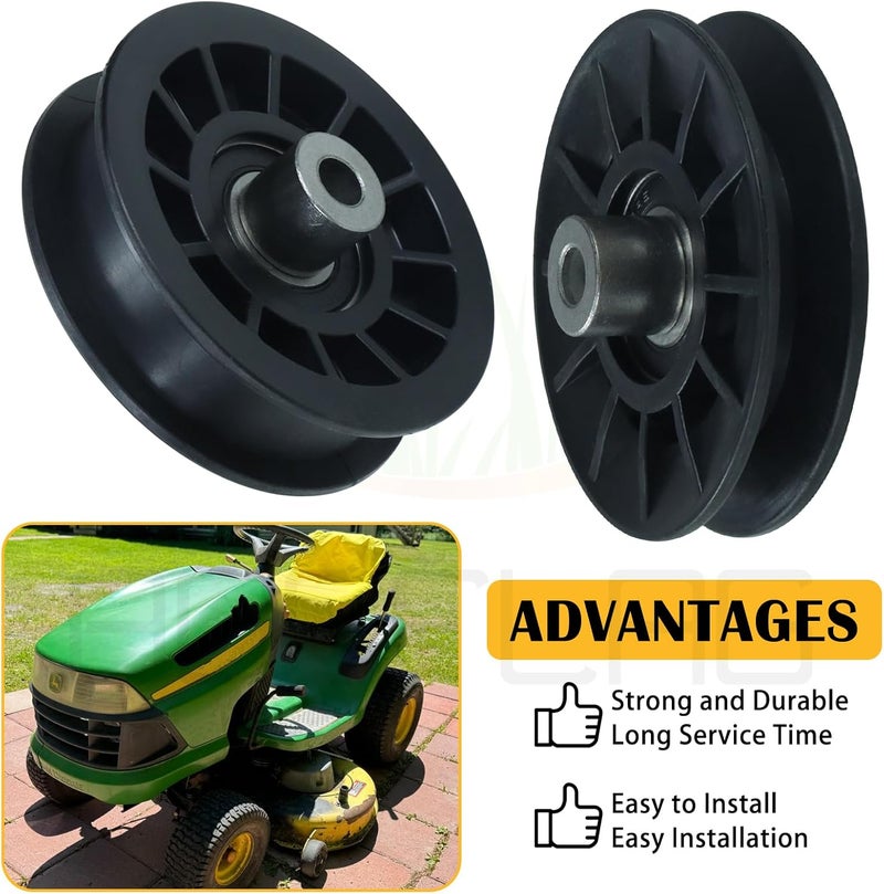 BOSFLAG 532194326 Pulley with 532194327 Pulley Replaces 194326 705079 194327 705080 for GT54LS LGT2554 LGT2654 YTH1542XP YTH20K46 YTH21K46 YTH22V46 YTH2348 YTH2454 YTH24K48 YTH24V48 YTH22V42 Tractors - Image 4